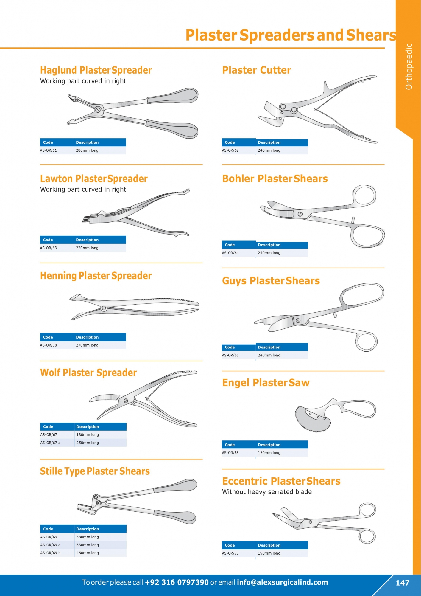 Plaster Spreaders and Shears